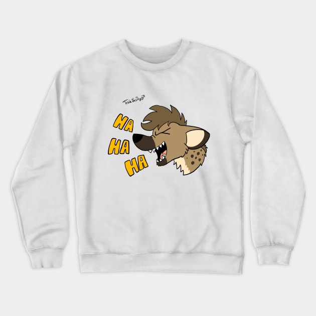 Laughing Hyena Crewneck Sweatshirt by Tesla Philipson